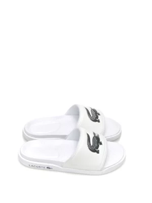 chanclas-de pala-lacoste-serve dual-goma-blanco