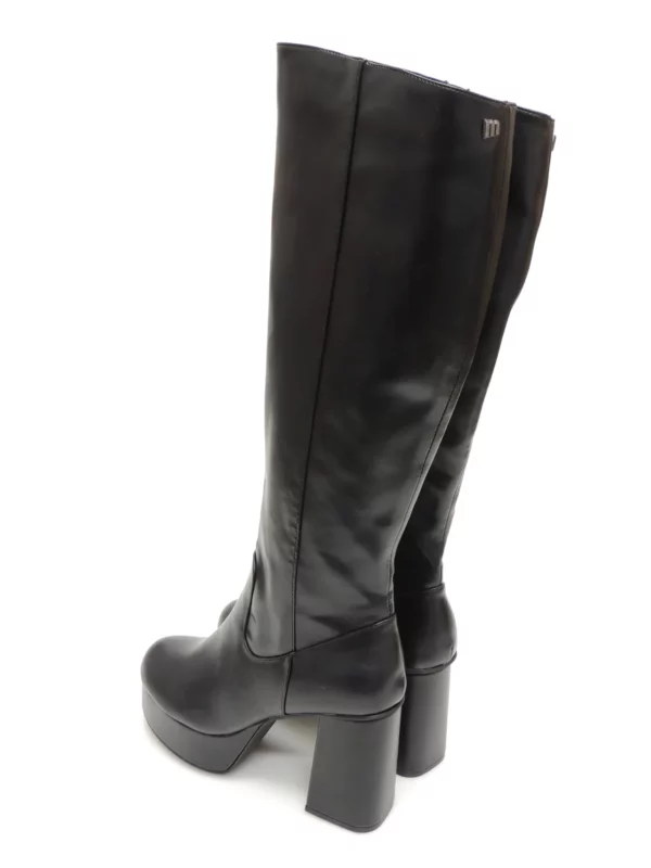 botas-caÑa alta-mustang-53130-polipiel-negro