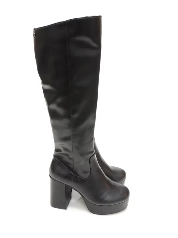 botas-caÑa alta-mustang-53130-polipiel-negro