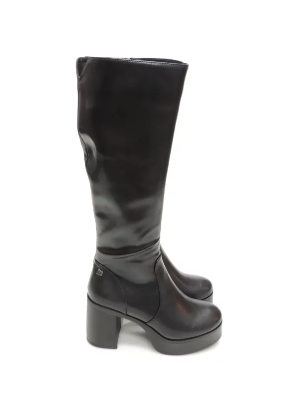 botas-caÑa alta-mustang-53580-polipiel-negro