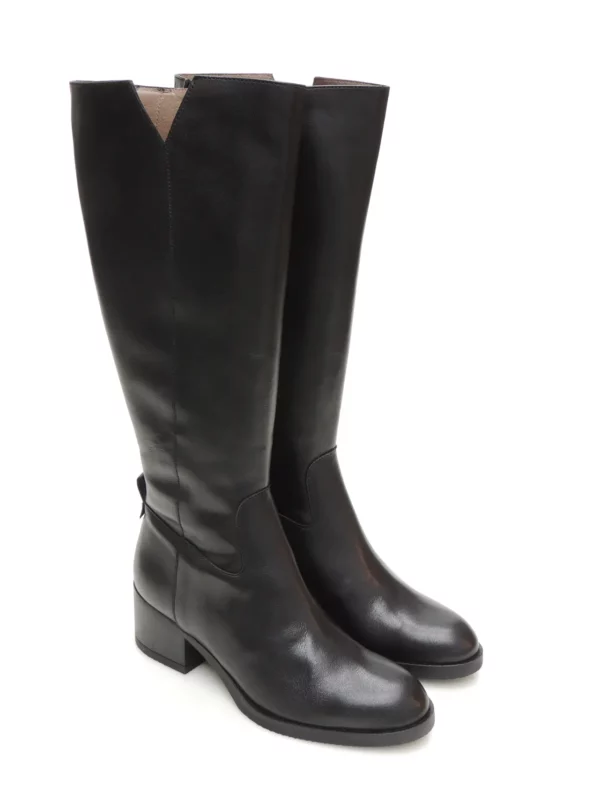 botas-caÑa alta-wonders-g-6222-piel-negro