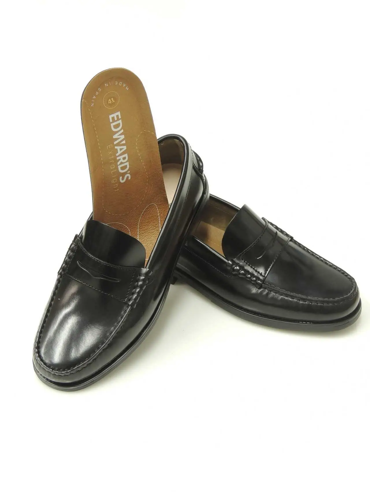 mocasines-castellanos-edward's-1001xl-piel-negro