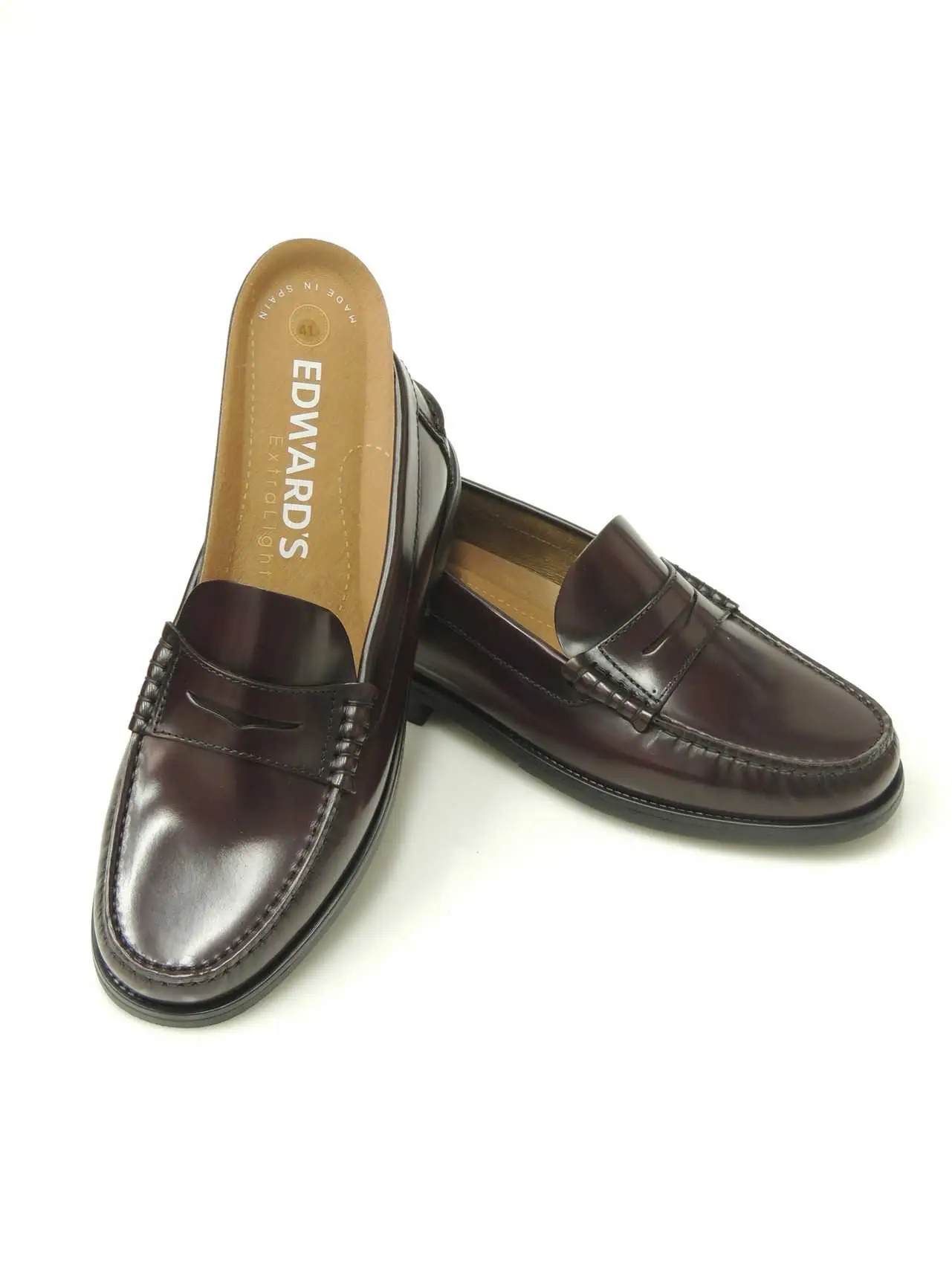 mocasines-castellanos-edward's-1001xl-piel-burdeos