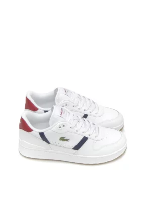 sneakers--lacoste-t-clip h-i24-piel-rojo