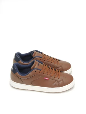 sneakers--levis-235438-polipiel-marron