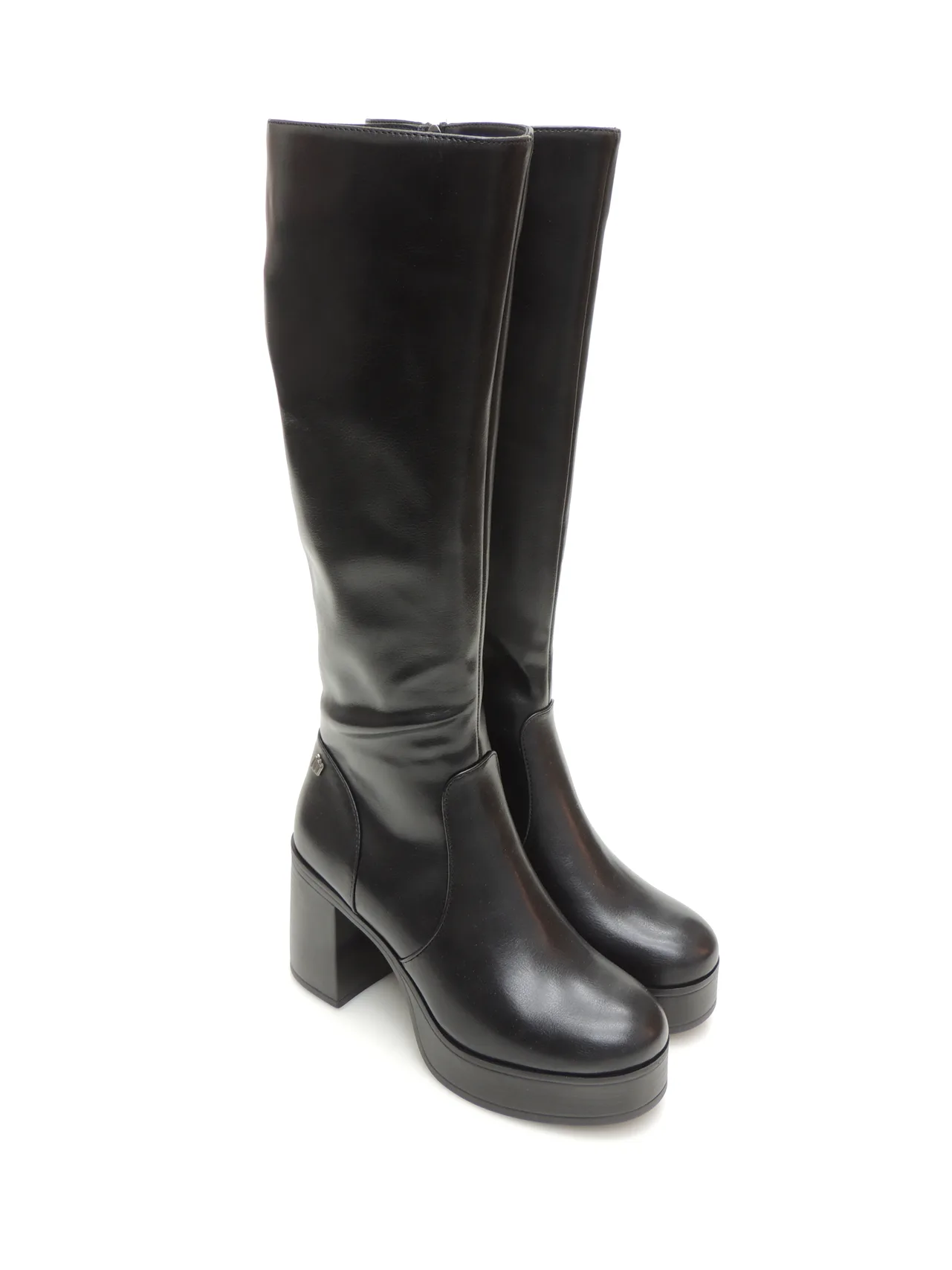 botas-caÑa alta-mustang-53580-polipiel-negro