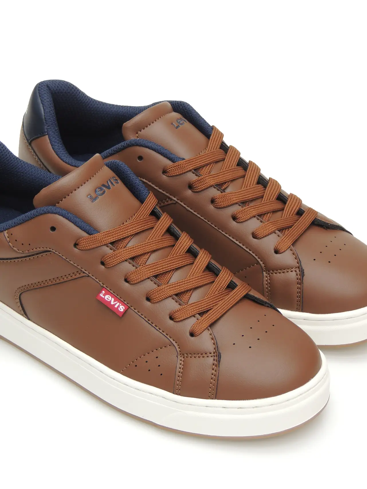 sneakers--levis-235438 h-i24-polipiel-marron