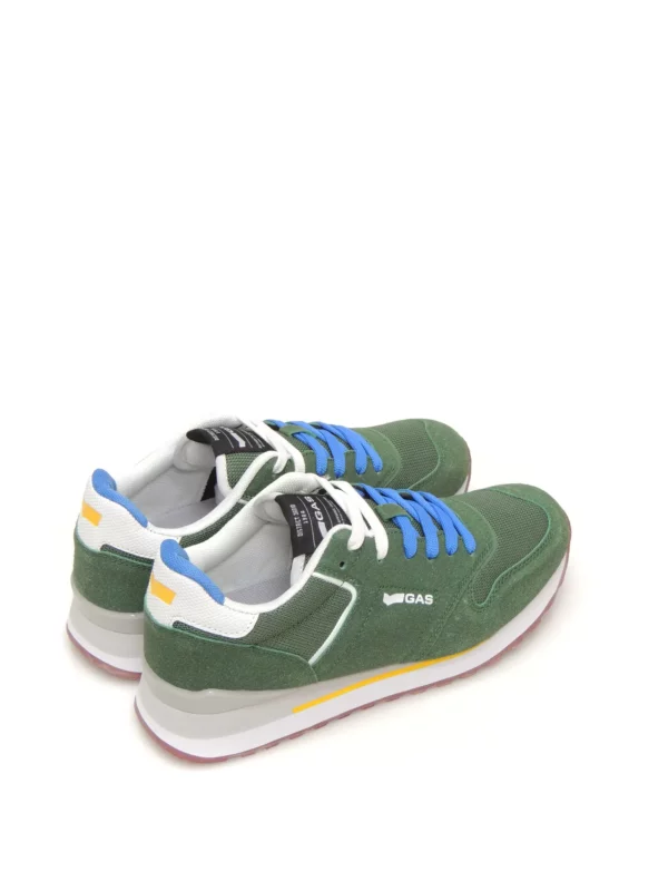 sneakers--gas jeans-alba summer mix-polipiel-verde