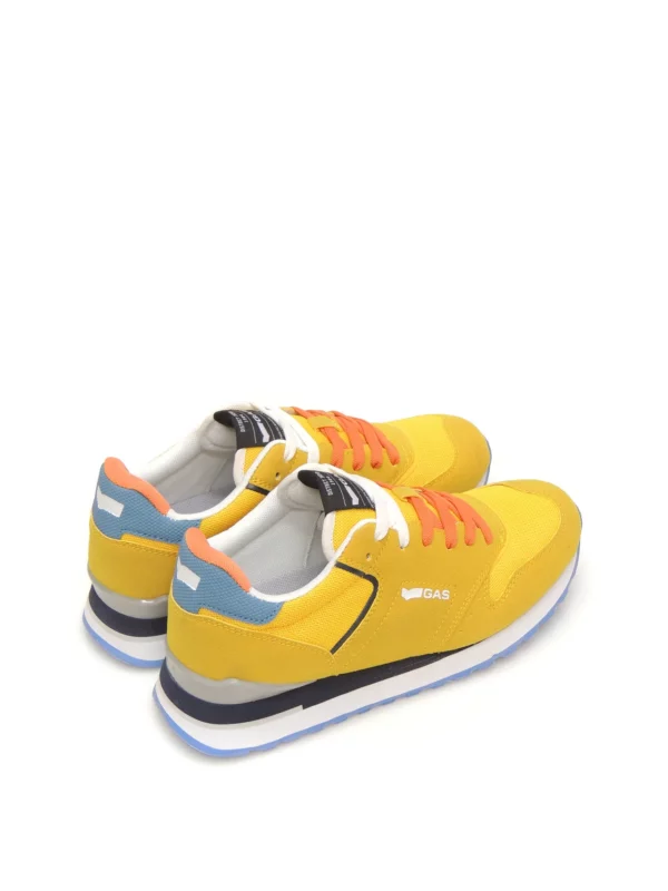 sneakers--gas jeans-alba summer mix-polipiel-amarillo