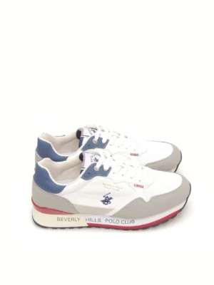 sneakers--polo club-king power mix-polipiel-blanco
