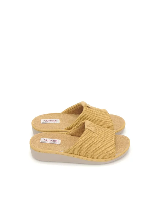 zapatillas-estar en casa-vulladi-8642-770-textil-mostaza