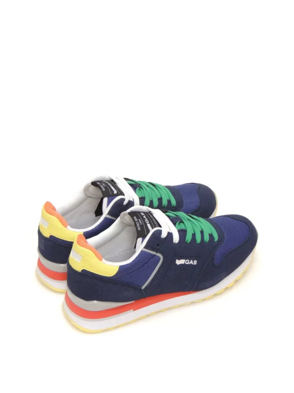 sneakers--gas jeans-alba summer mix-polipiel-marino