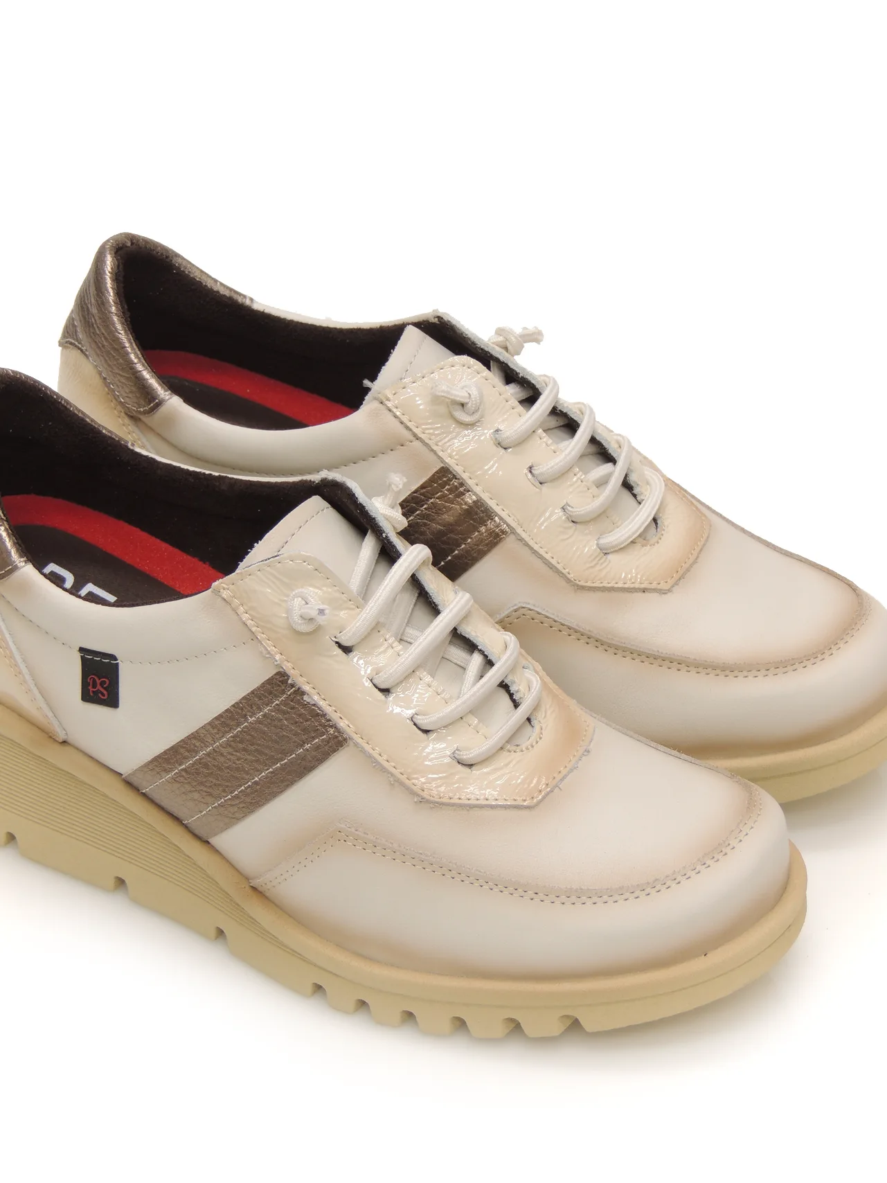 sneakers--pepe sÁenz-20867-piel-beige