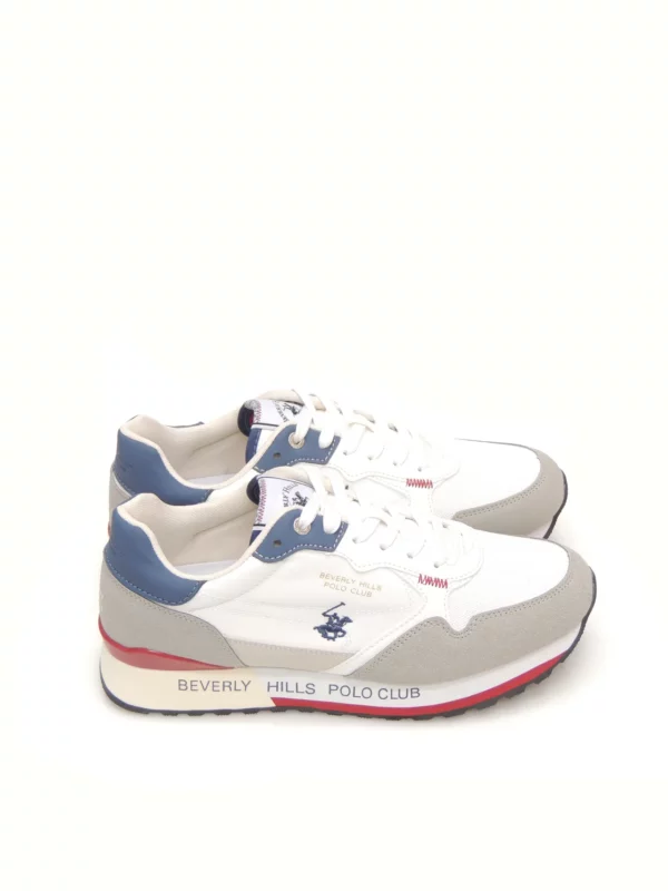 sneakers--polo club-king power mix-polipiel-blanco