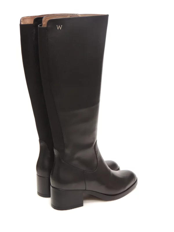 botas-caÑa alta-wonders-g-6250-piel-negro