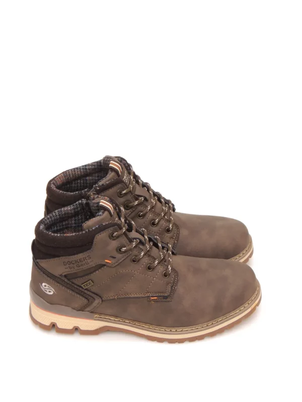 botines-media caÑa-dockers-53ta003-630380-polipiel-marron