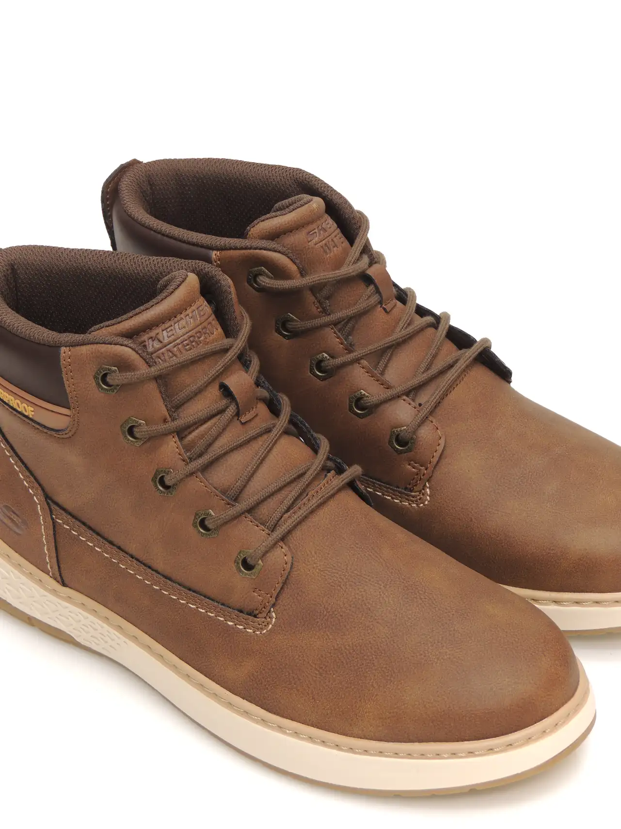 botas-impermeables-skechers-205235-polipiel-marron