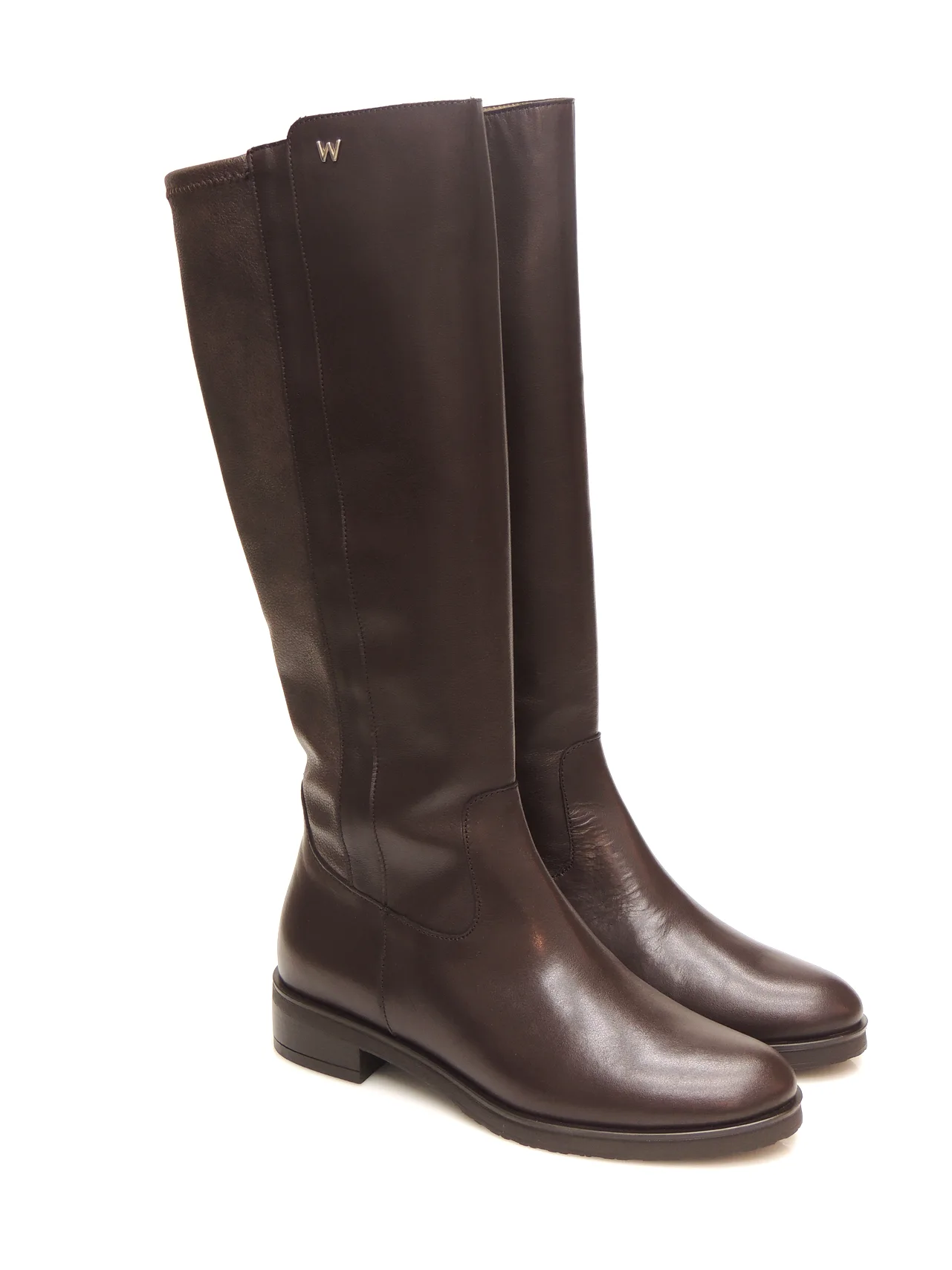 botas-caÑa alta-wonders-c-54100-piel-marrÓn
