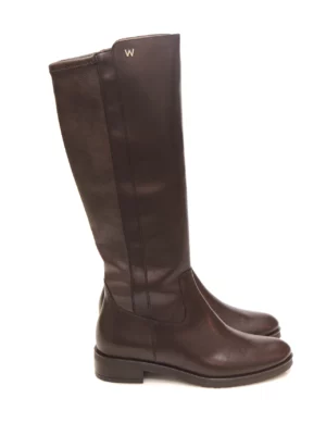 botas-caÑa alta-wonders-c-54100-piel-marrÓn