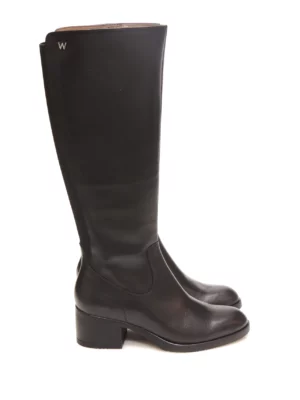 botas-caÑa alta-wonders-g-6250-piel-negro