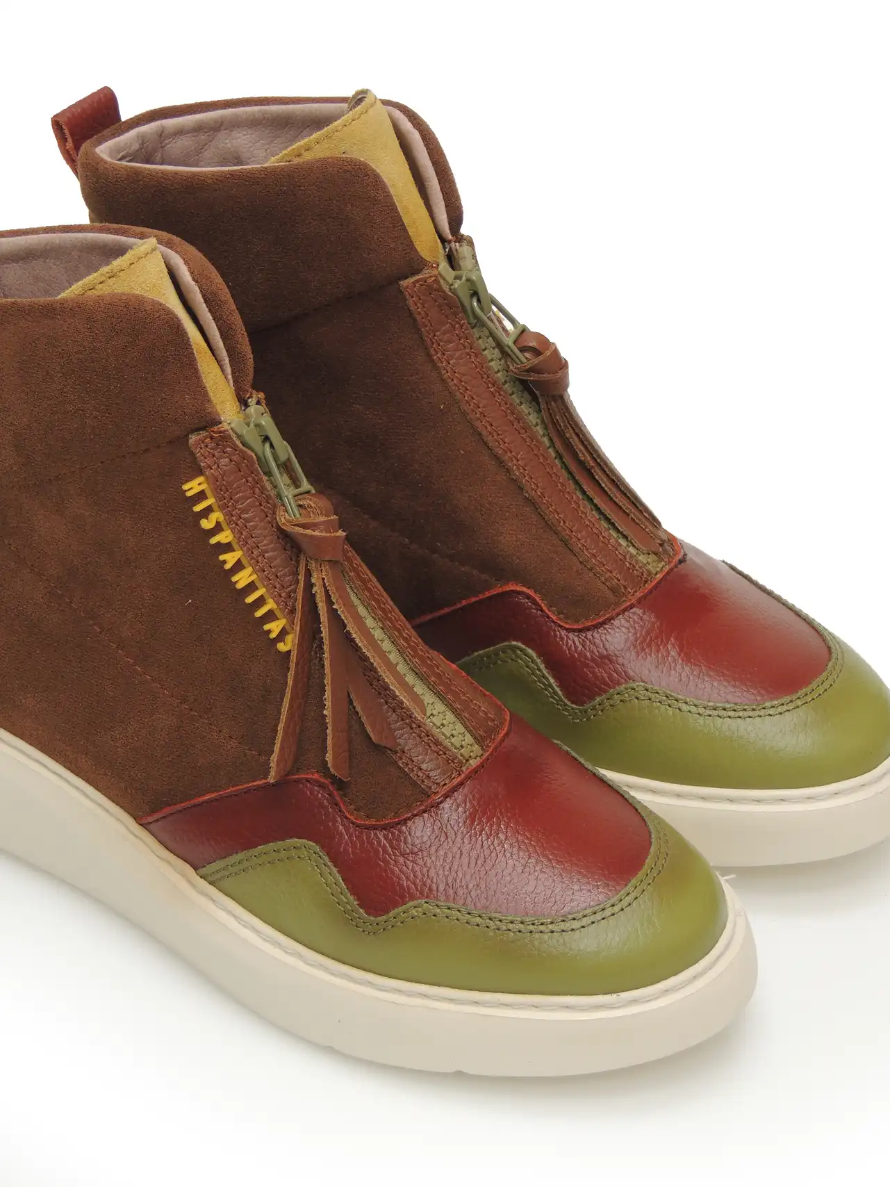 sneakers-media caÑa-hispanitas-chi243654-piel-cuero