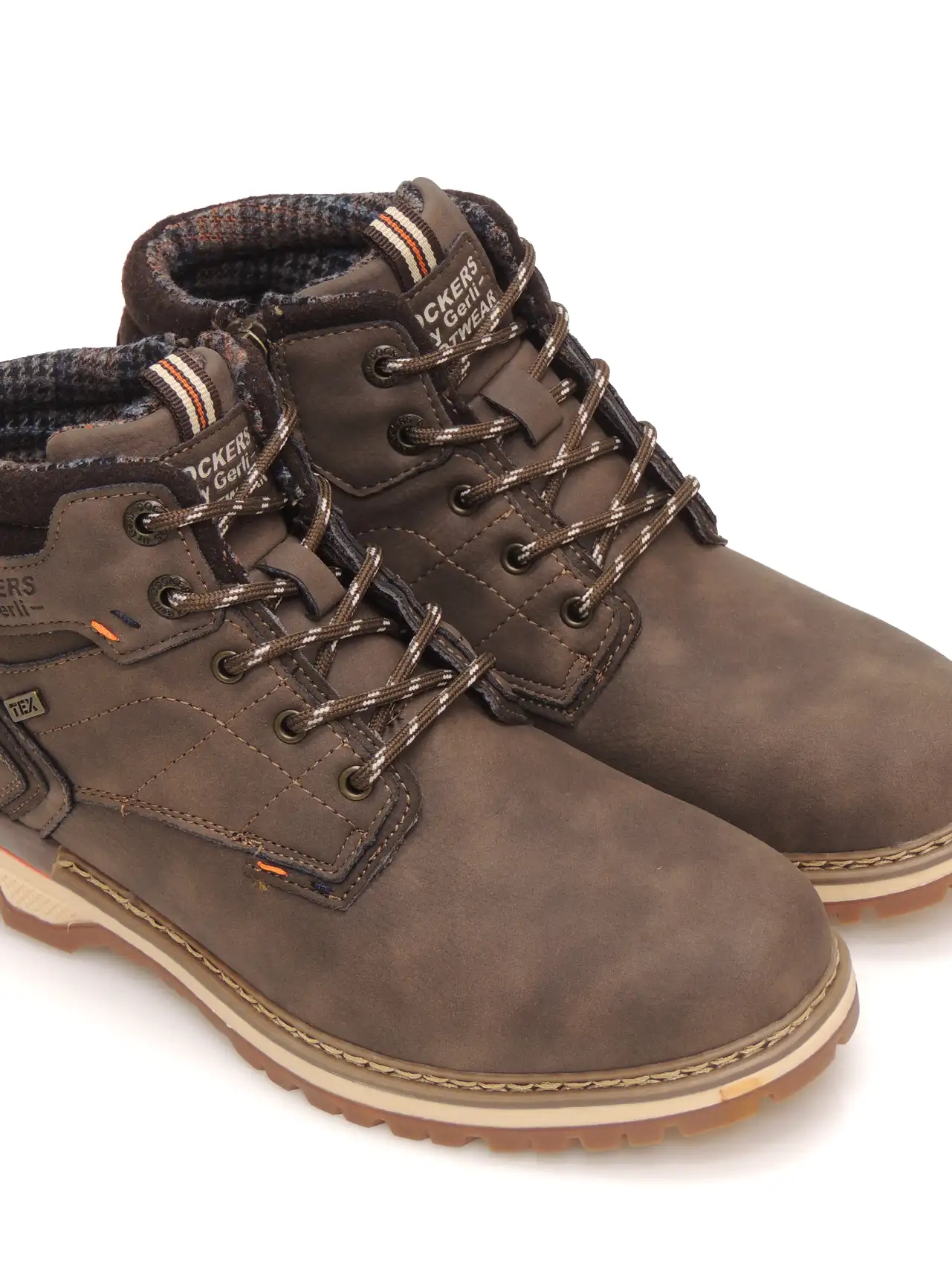 botines-media caÑa-dockers-53ta003-630380-polipiel-marrÓn