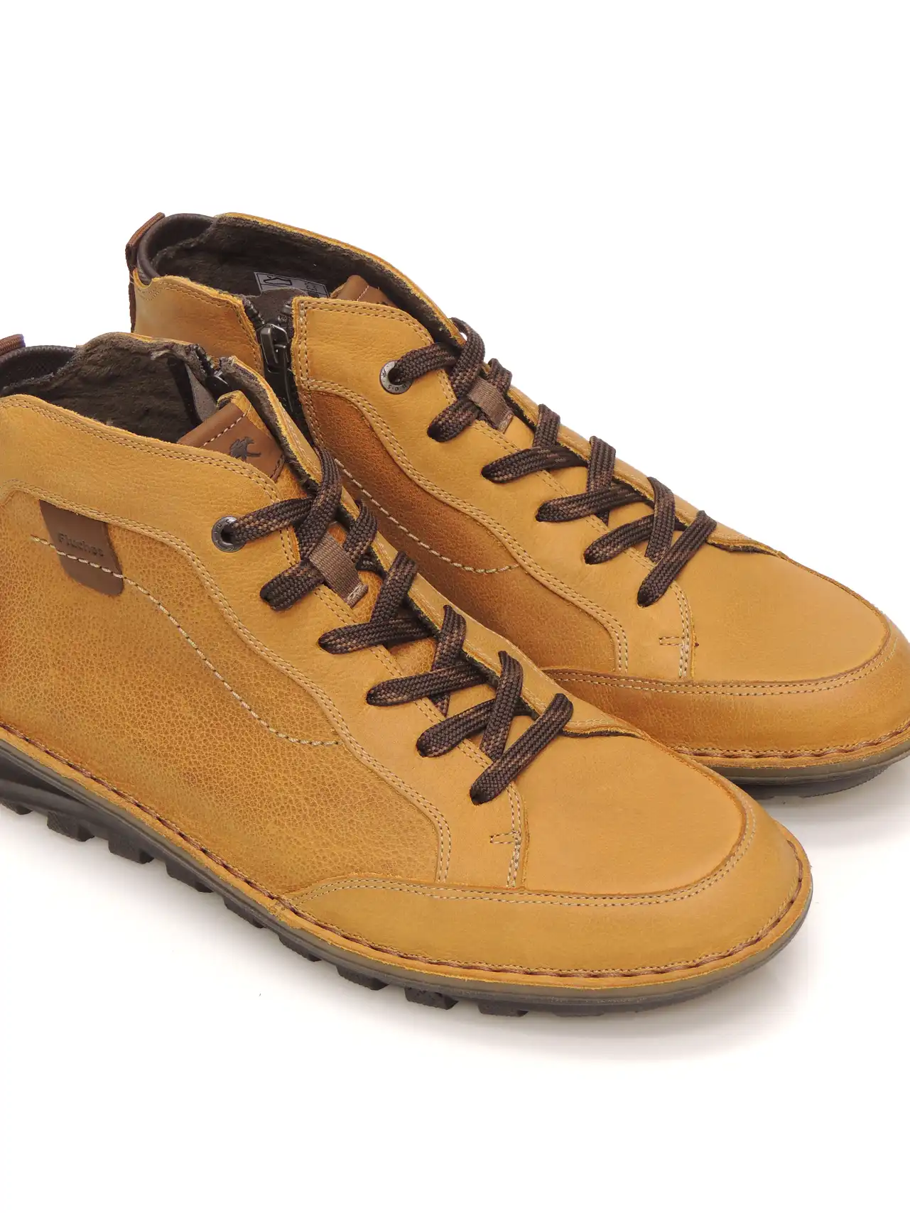 botines-media caÑa-fluchos-f2261-piel-mostaza