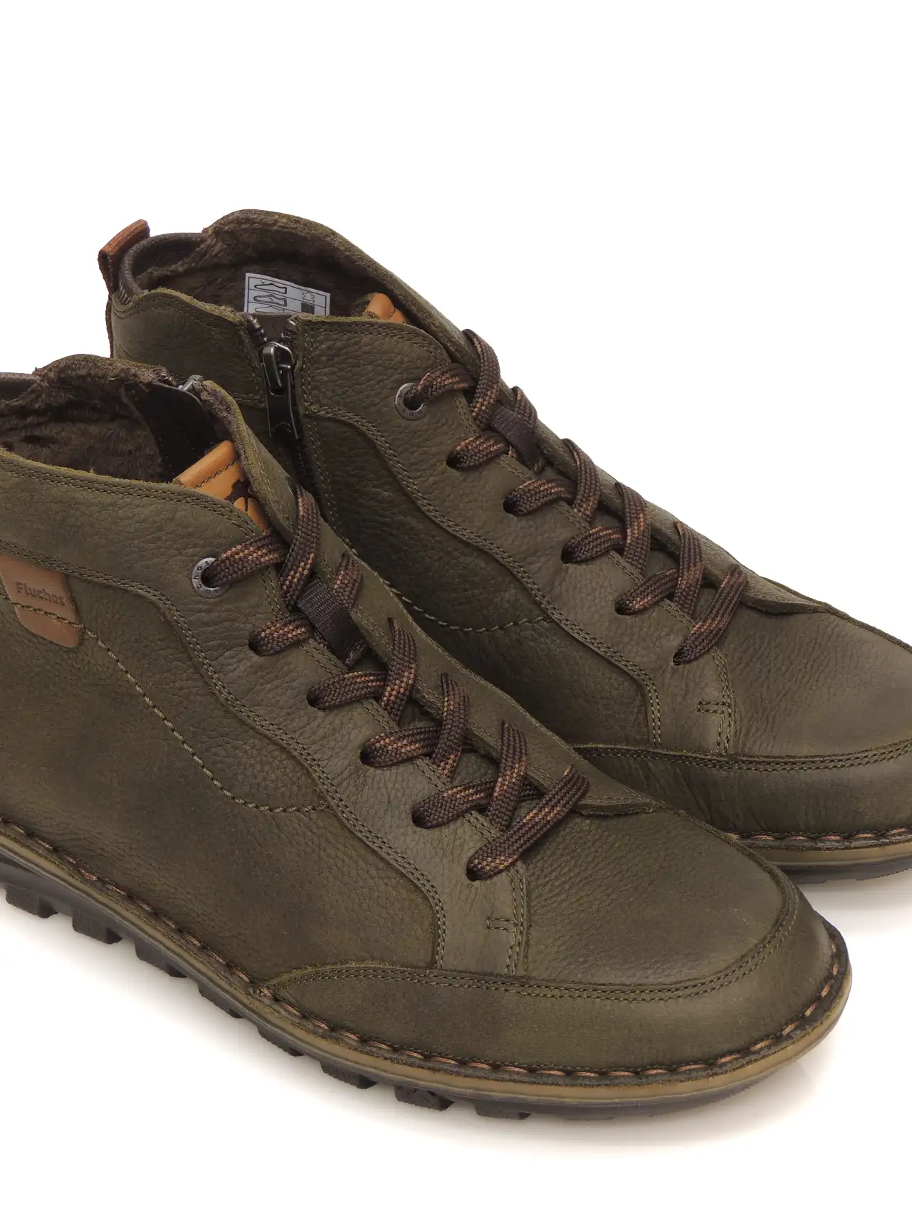 botines-media caÑa-fluchos-f2261-piel-kaki