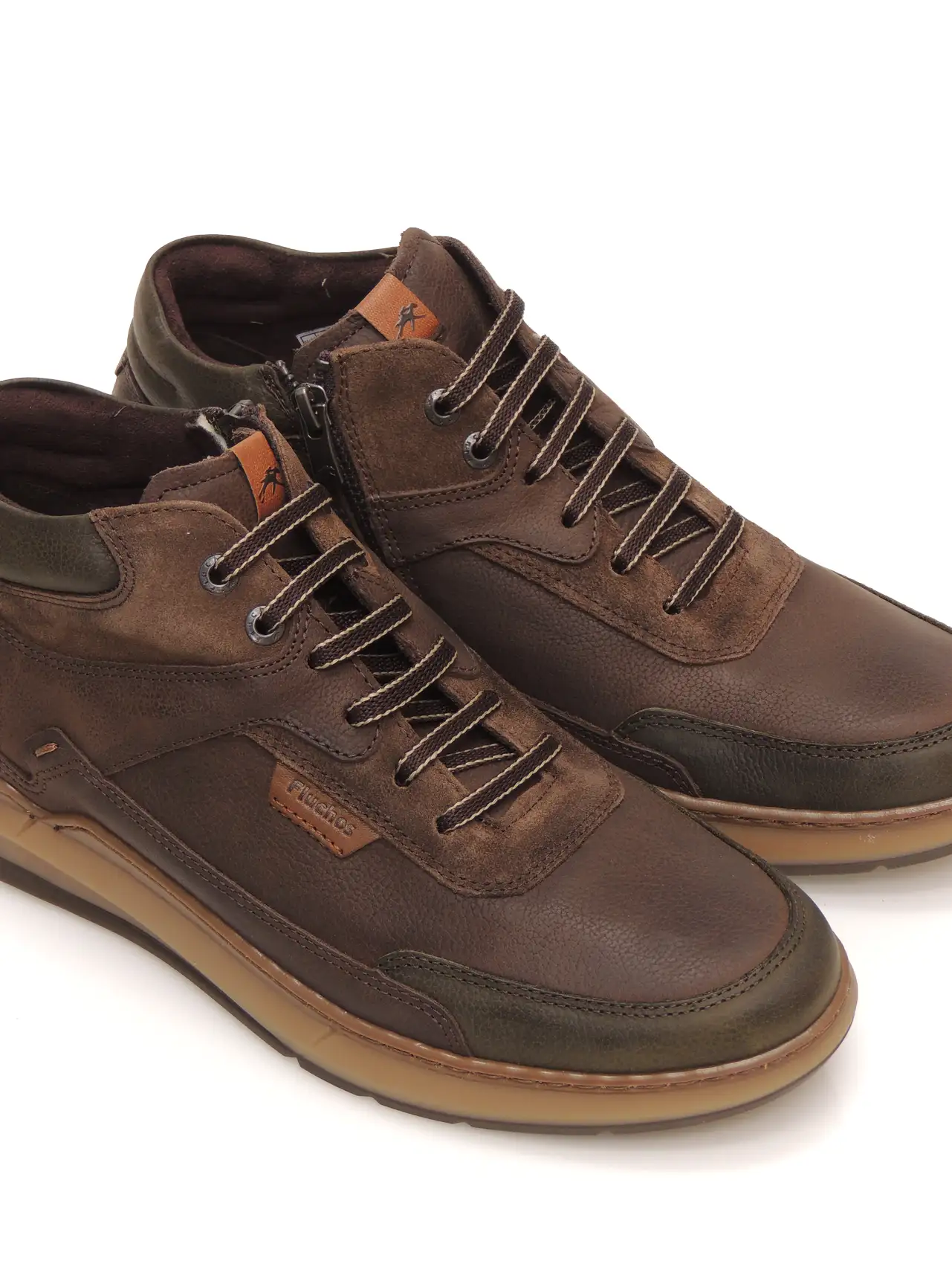 botines-media caÑa-fluchos-f2280-piel-marrÓn