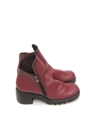 botines-media caÑa-pepe saenz-21217-piel-burdeos