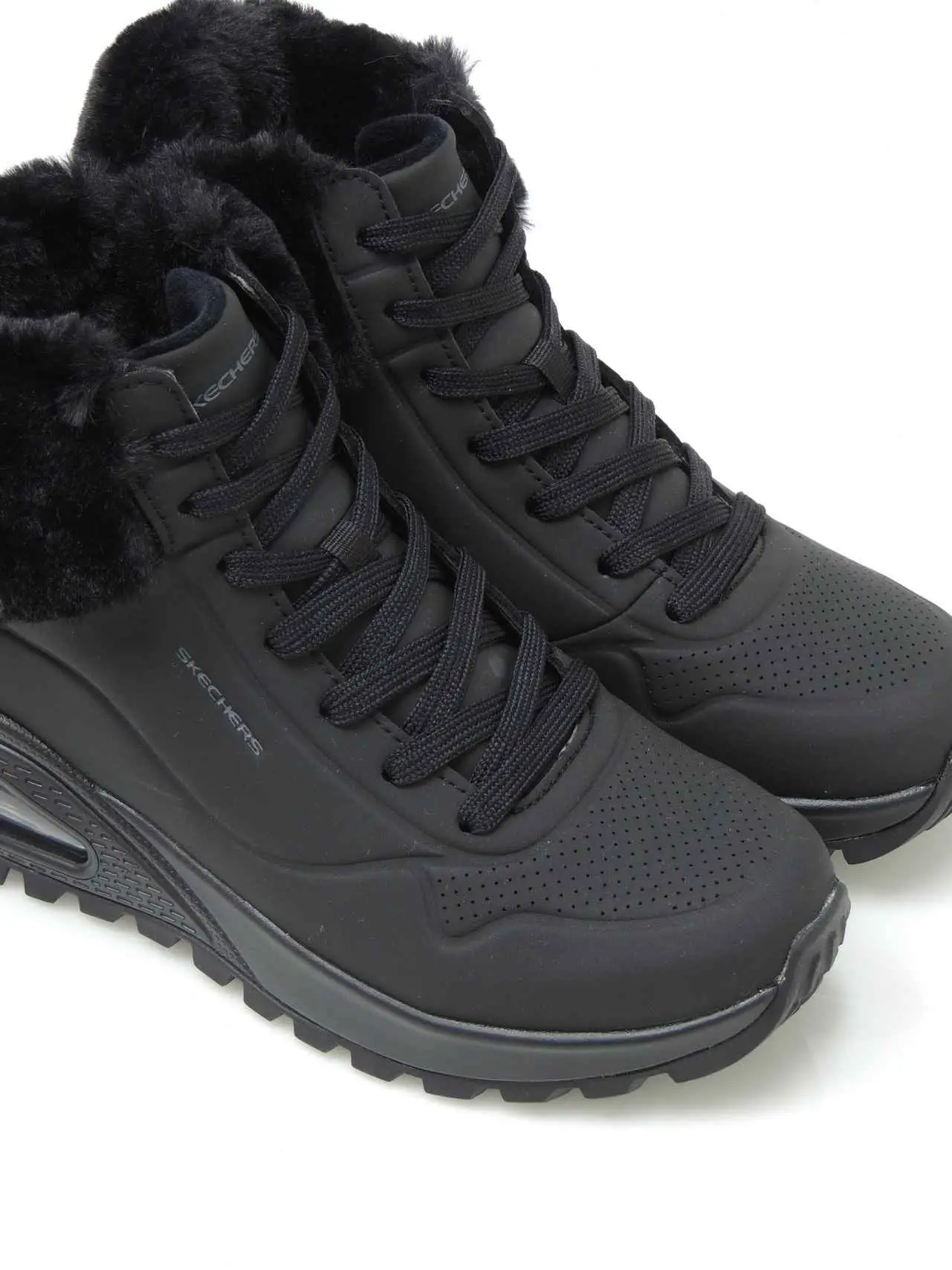 botines-media caÑa-skechers-167274-polipiel-negro