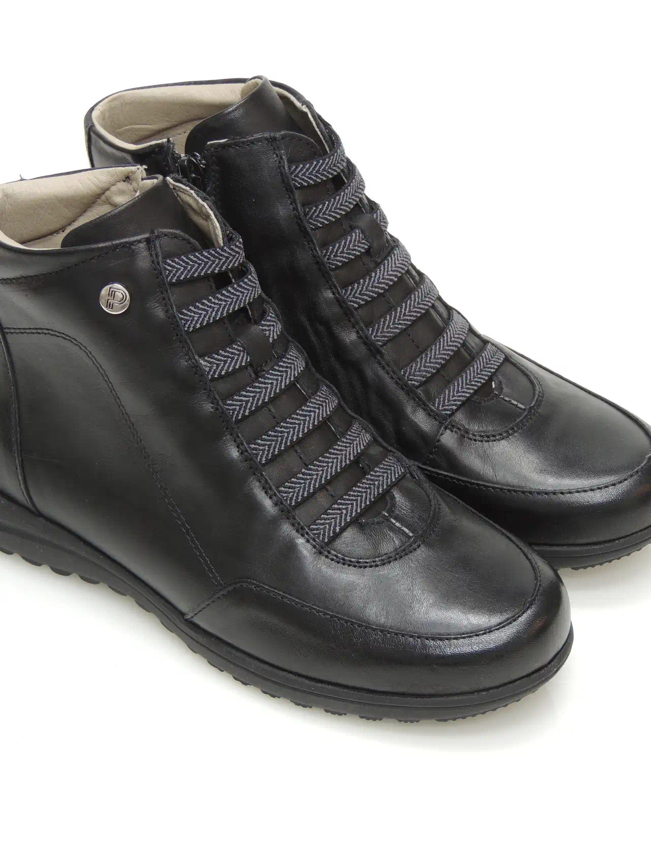 botines-media caÑa-pitillos-118-piel-negro