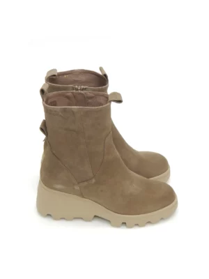 botines-media caÑa-wonders-g-7001-ante-taupe
