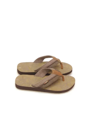 chanclas-de dedo-lois-86110-23-textil-marrÓn
