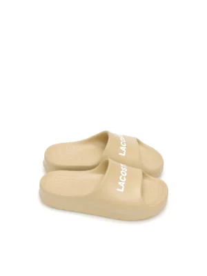 chanclas-de pala-lacoste-serve slide-goma-marrÓn