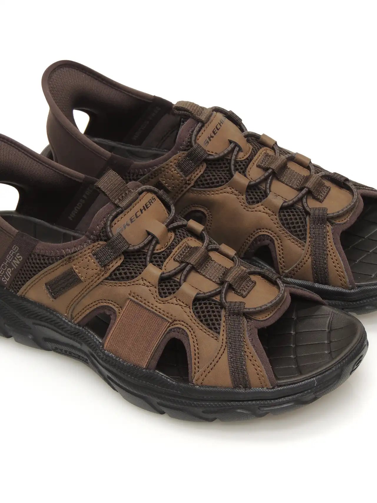 sandalias--skechers-205181-textil-marrÓn