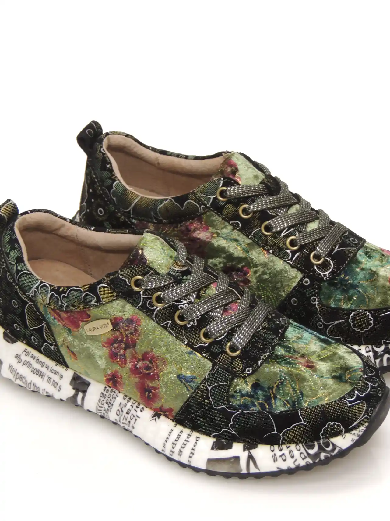 sneakers--laura vita-burton 38-piel-verde