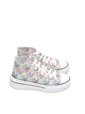 sneakers-media caÑa-skechers-185132-lona-blanco