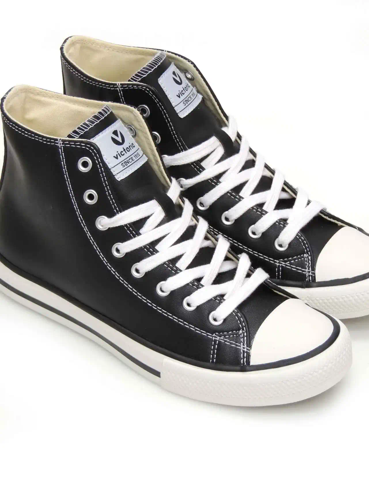 sneakers-media caÑa-victoria-1065175-polipiel-negro