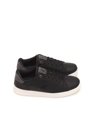 sneakers--polo club-hills mix-polipiel-negro