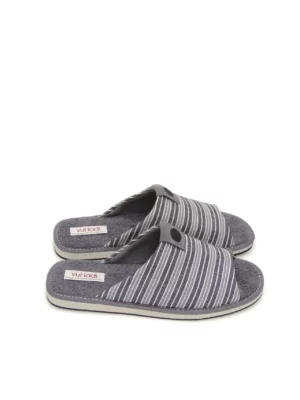 zapatillas-estar en casa-vulladi-8566-777-textil-gris