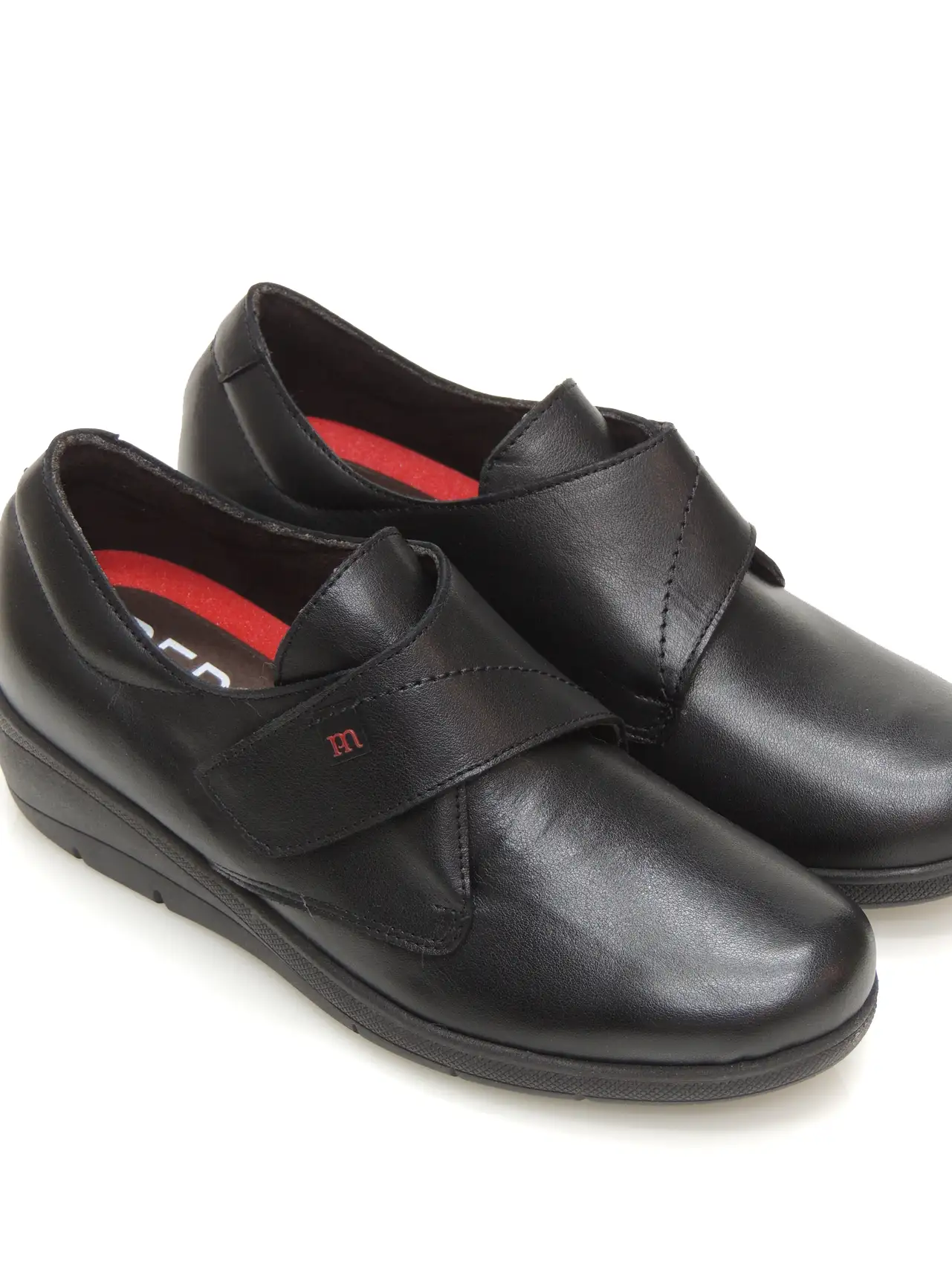 zapatos-de velcro-pepe saenz-20657-piel-negro